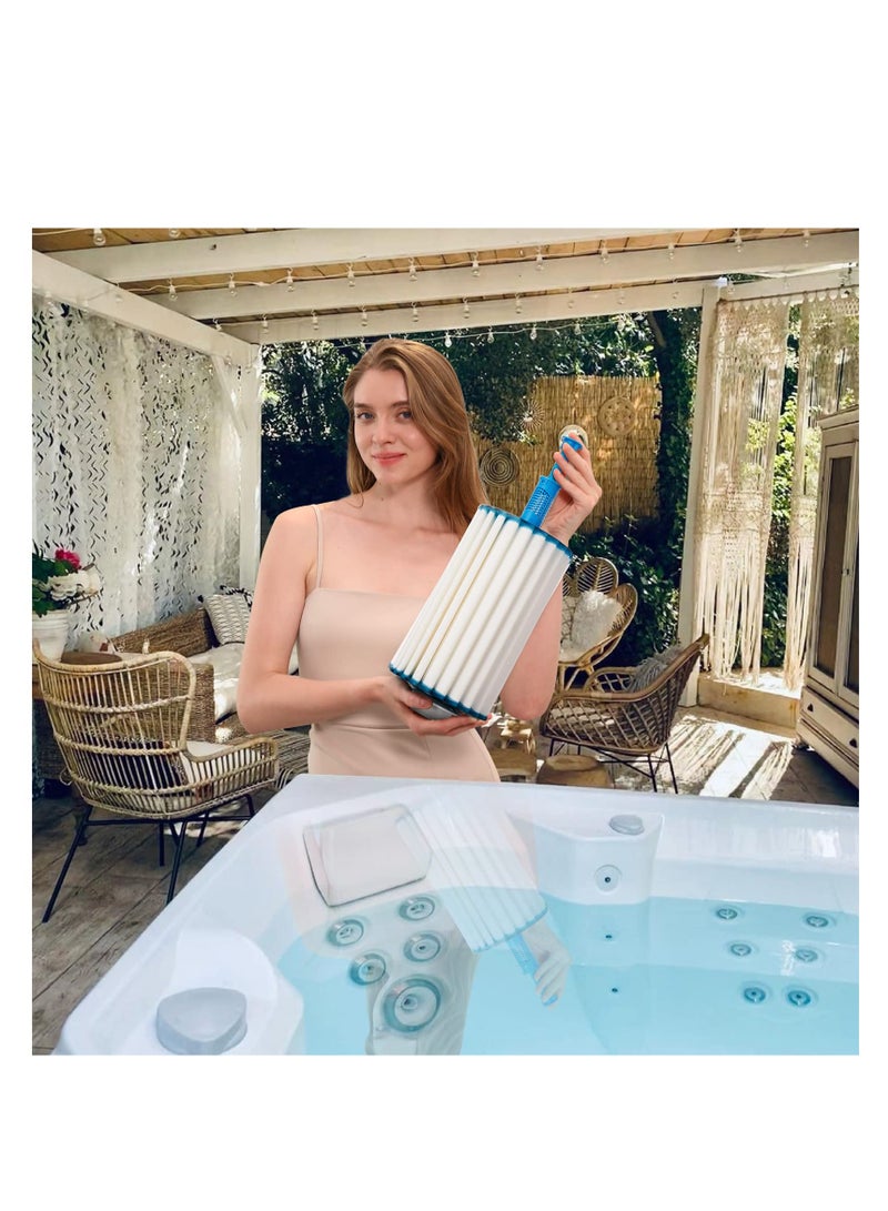 SYOSI SPA Ag+ Mineral Ion Cartridge Sticks, Spa Silver Ion Cartridge for Spa Hot Tub Swimming Pool Fish Pond Filter, Keeps Your Hot Tub Spring Water Fresh and Crystal Clear(2, Blue) - Image 5