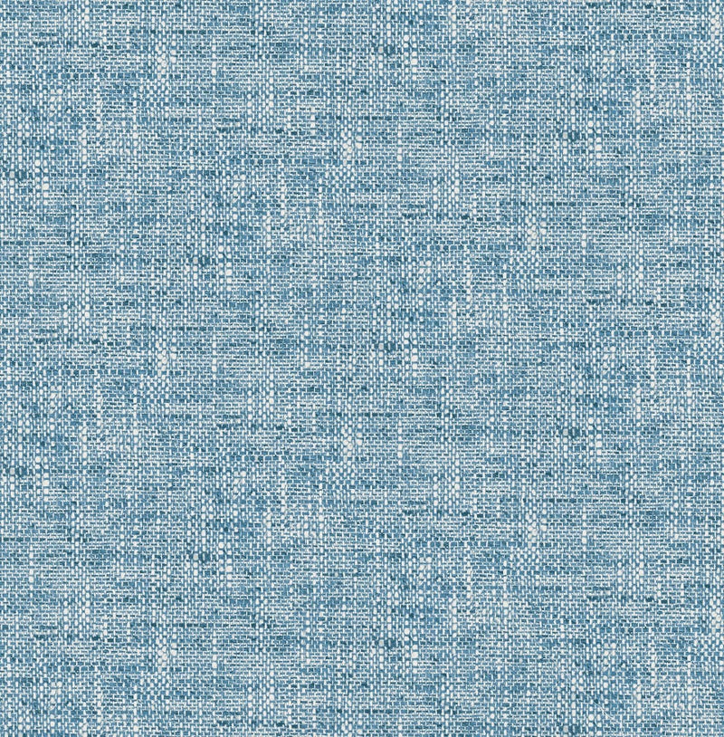 NuWallpaper NU2918 Navy Poplin Texture Peel Stick Wallpaper Blue