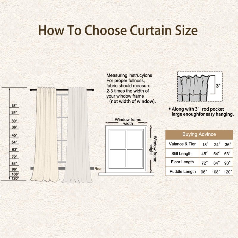 Sutuo Home Beige Boho Short Curtains for Kitchen Window Curtains Over Sink,Sheer Lace Crochet Bohemian Valance Privacy Vintage Chic Tassels Rustic Small Window Decor Rod Pocket,2 Panels 50" W x 18" L - Image 5