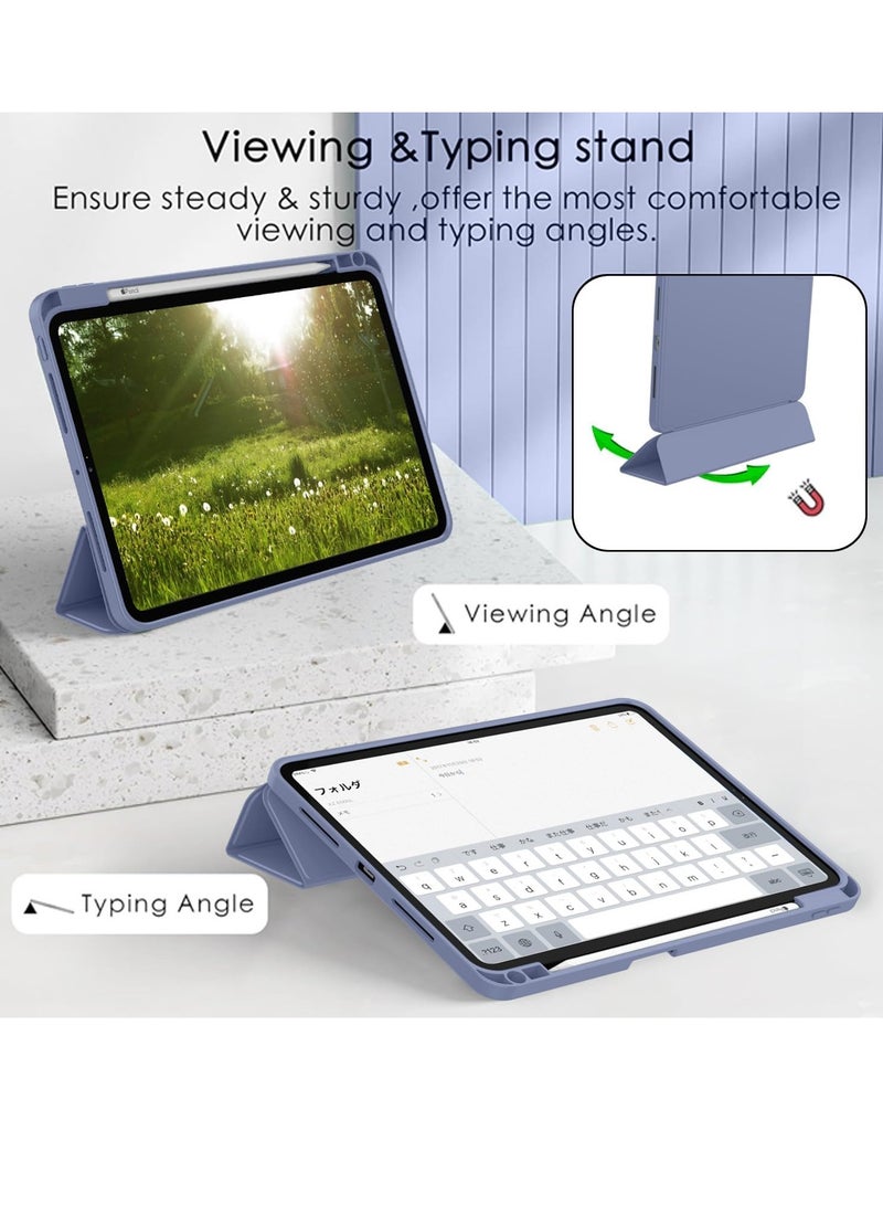 ELTRAZONE 2024 iPad Pro 11" Case (M4, 5th Gen) - Smart Case with Pencil Holder, Touch ID Support, Auto Wake/Sleep Function (Lavender) - Image 5