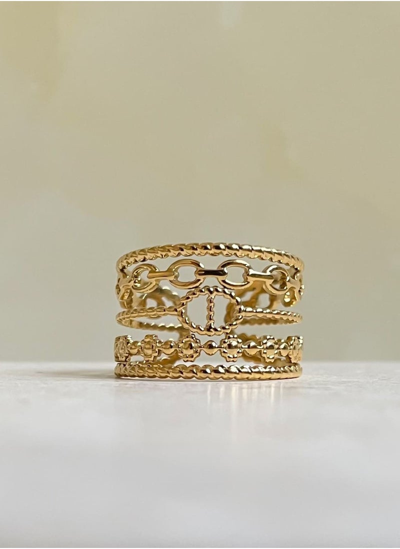 Clé de Lune Roman Goddess Ring - Bohemian  - Image 1