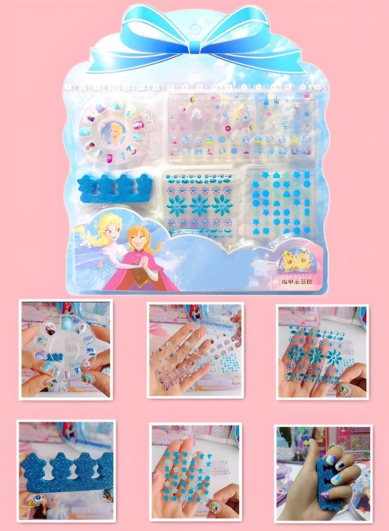 GROIC Kids Stickers,Design Kit with Art Stickers & Makeup Craft Kits for Girls Kids,Self Adhesive Decor,Art Activity Set,Girls Dress Up Toys  - Image 2