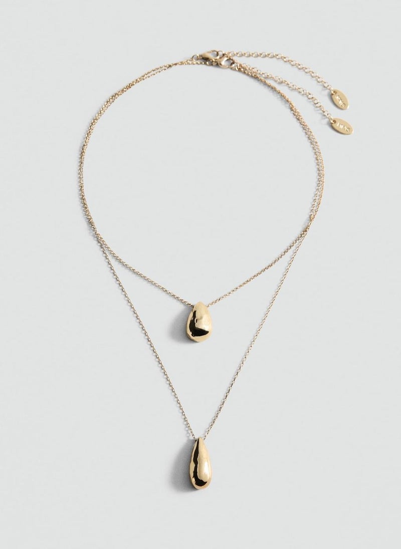 MANGO - Double-Drop Pendant Necklace - Image 1