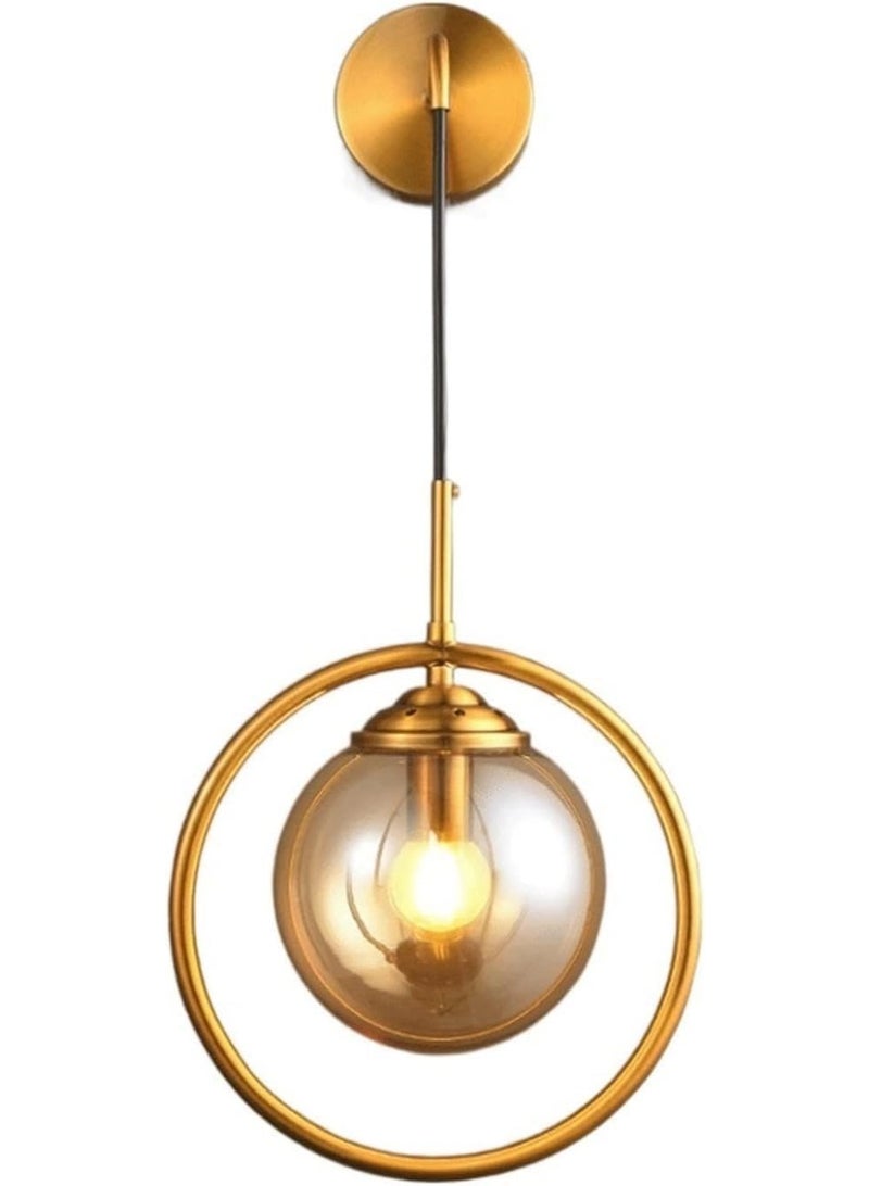 AFN Modern Decorative Wall Light with Glass Shade and Hanging Design for Living Room Bedroom Bedside Hallway, Energy Efficient Wall Mounted Accent Lighting Fixture - Image 3