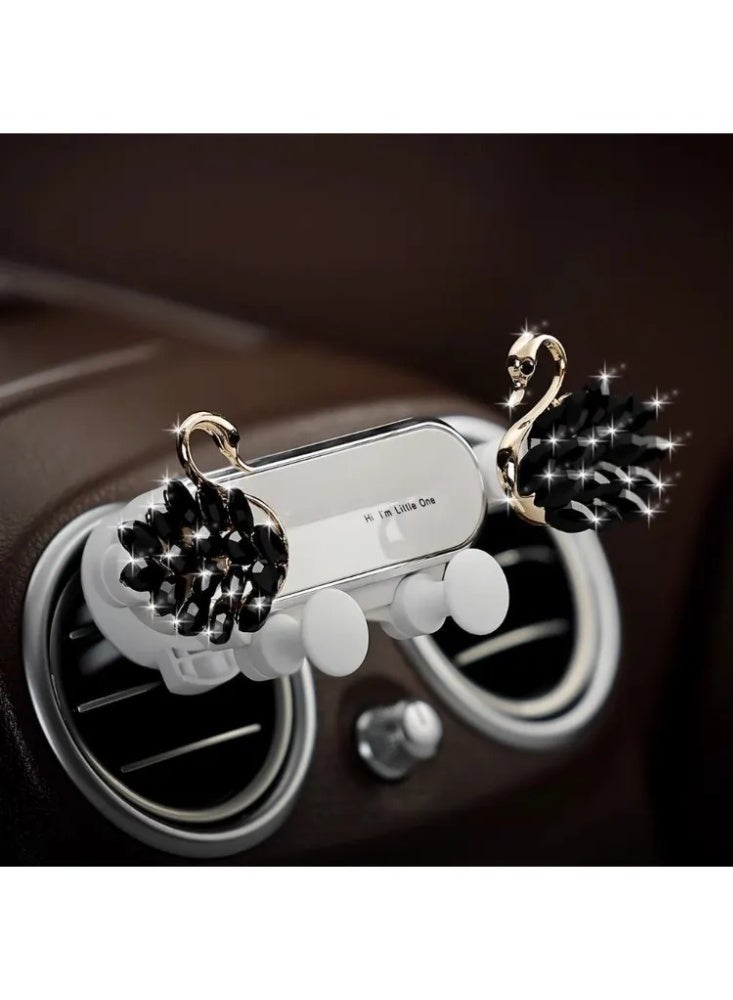 Women’s Diamond Swan Car Phone Holder - Sparkle & Elegance for Gulf Ladies’ Luxury Ride 💎🇸🇦 (Easy Mounting in Seconds) - Image 2