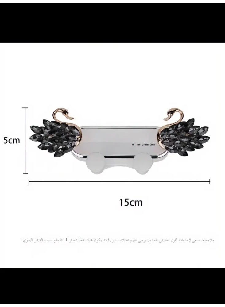 Women’s Diamond Swan Car Phone Holder - Sparkle & Elegance for Gulf Ladies’ Luxury Ride 💎🇸🇦 (Easy Mounting in Seconds) - Image 1
