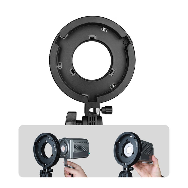 Bowens Mount Adapter: Aluminum Construction, Universal Compatibility - 180° Tilt, Umbrella Alignment Camera Flash Bracket Holder for Studio Lighting & Outdoor Photography - Image 1