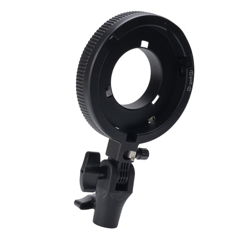Bowens Mount Adapter: Aluminum Construction, Universal Compatibility - 180° Tilt, Umbrella Alignment Camera Flash Bracket Holder for Studio Lighting & Outdoor Photography - Image 4
