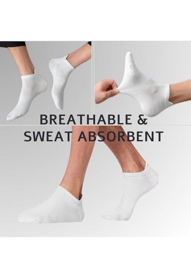 shAyzee Short Ankle Athletic Men's Socks 6 Pairs Cotton Spandex Sport Socks - Image 2