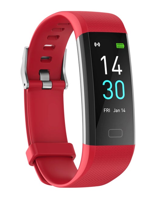 Fitness Tracker with Step Counter ,Calories,Stopwatch,IP68,Health Tracker with Heart Rate Monitor,Sleep Tracker,Blood Oxygen,Temperature,Smartwatch,Camera Control, Message Notifications