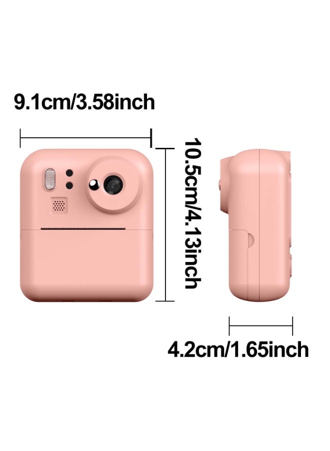 Kids Instant Print Camera 48MP Dual Lens Digital Camera For Boys Girls,1080P HD Video 8X Zoom,One-Click Print 3 Print Modes,Flash Color Filters Frames Stickers MP3 Player 5 Games,Portable Kids Toy Camera Perfect Birthday Christmas Easter Gift - Image 2
