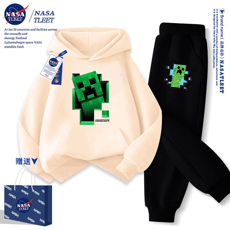 Nasa Joint New Cartoon Game My World Coeur Fear Casual Jacket Hooded Pullover Student Wei Yi Tide - Image 5