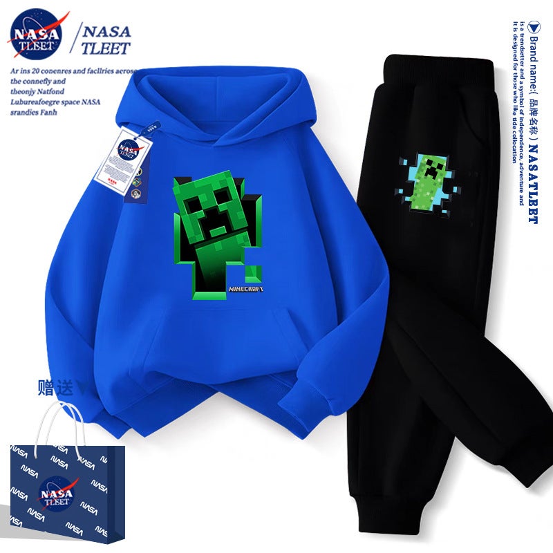 Nasa Joint New Cartoon Game My World Coeur Fear Casual Jacket Hooded Pullover Student Wei Yi Tide - Image 3