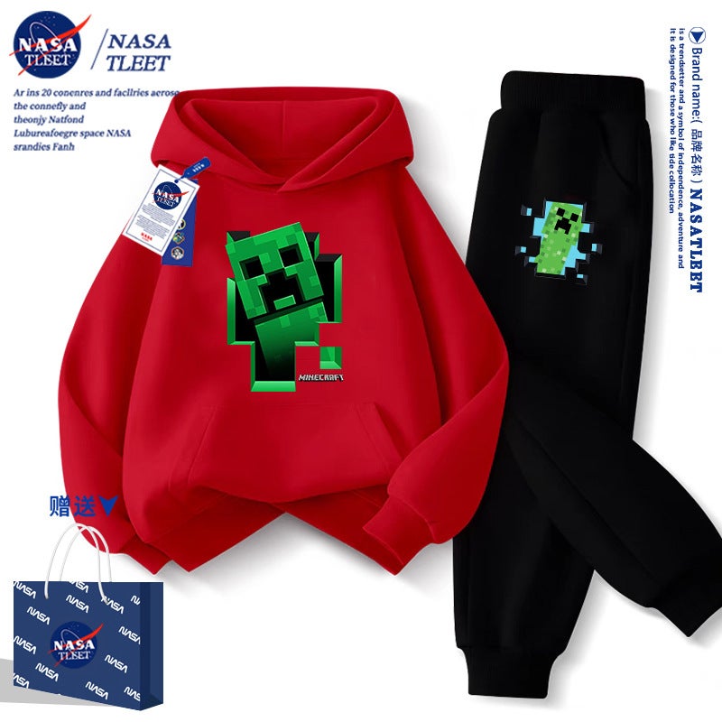 Nasa Joint New Cartoon Game My World Coeur Fear Casual Jacket Hooded Pullover Student Wei Yi Tide - Image 1