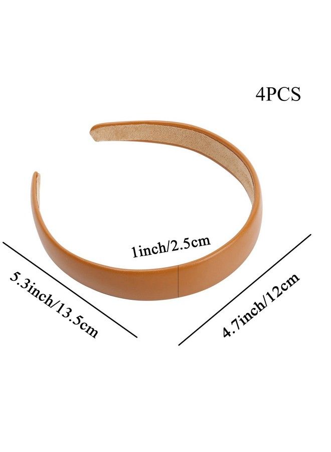 WOVOWOVO Leather Headbands For Women 1Inch Non Slip Soft Pu Hair Head Bands Diademas Para Mujer De Moda Cute Beauty Fashion Hairbands Hair Accessories - Image 3