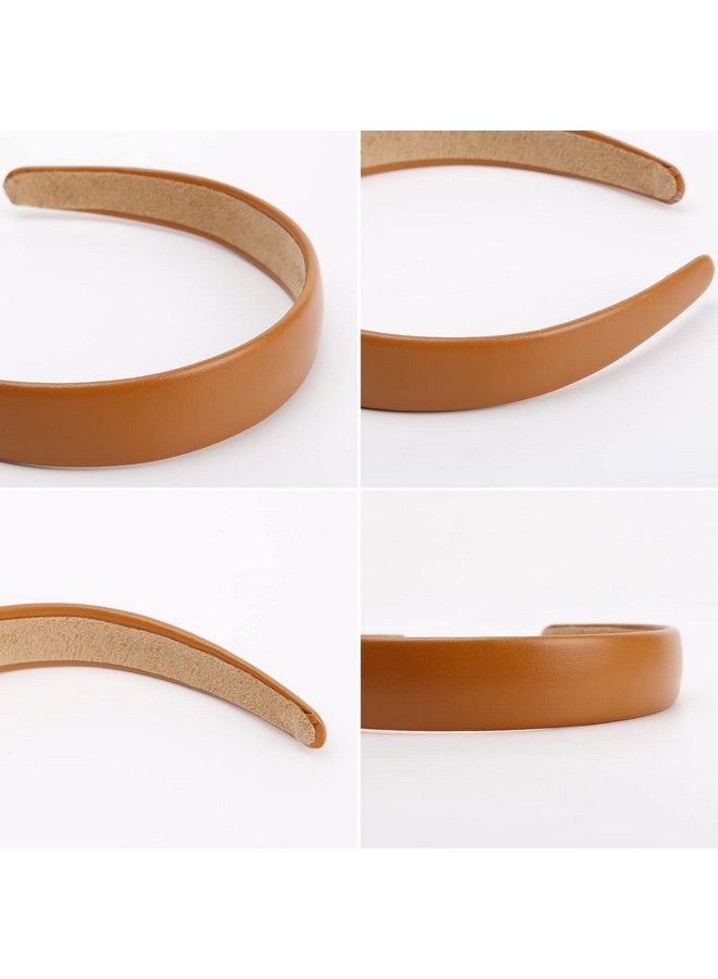 WOVOWOVO Leather Headbands For Women 1Inch Non Slip Soft Pu Hair Head Bands Diademas Para Mujer De Moda Cute Beauty Fashion Hairbands Hair Accessories - Image 5
