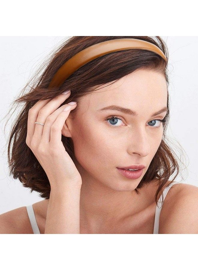 WOVOWOVO Leather Headbands For Women 1Inch Non Slip Soft Pu Hair Head Bands Diademas Para Mujer De Moda Cute Beauty Fashion Hairbands Hair Accessories - Image 4