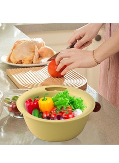 SYOSI Sink Drain Colander, Double Layer Sink Strainer with Smooth Surface, Long Lasting Drainer Basket, Portable Dish Cleaning Strainer, Colander Set for Cleaning Washing Mixing for Fruit Food Vegetables  - Image 4