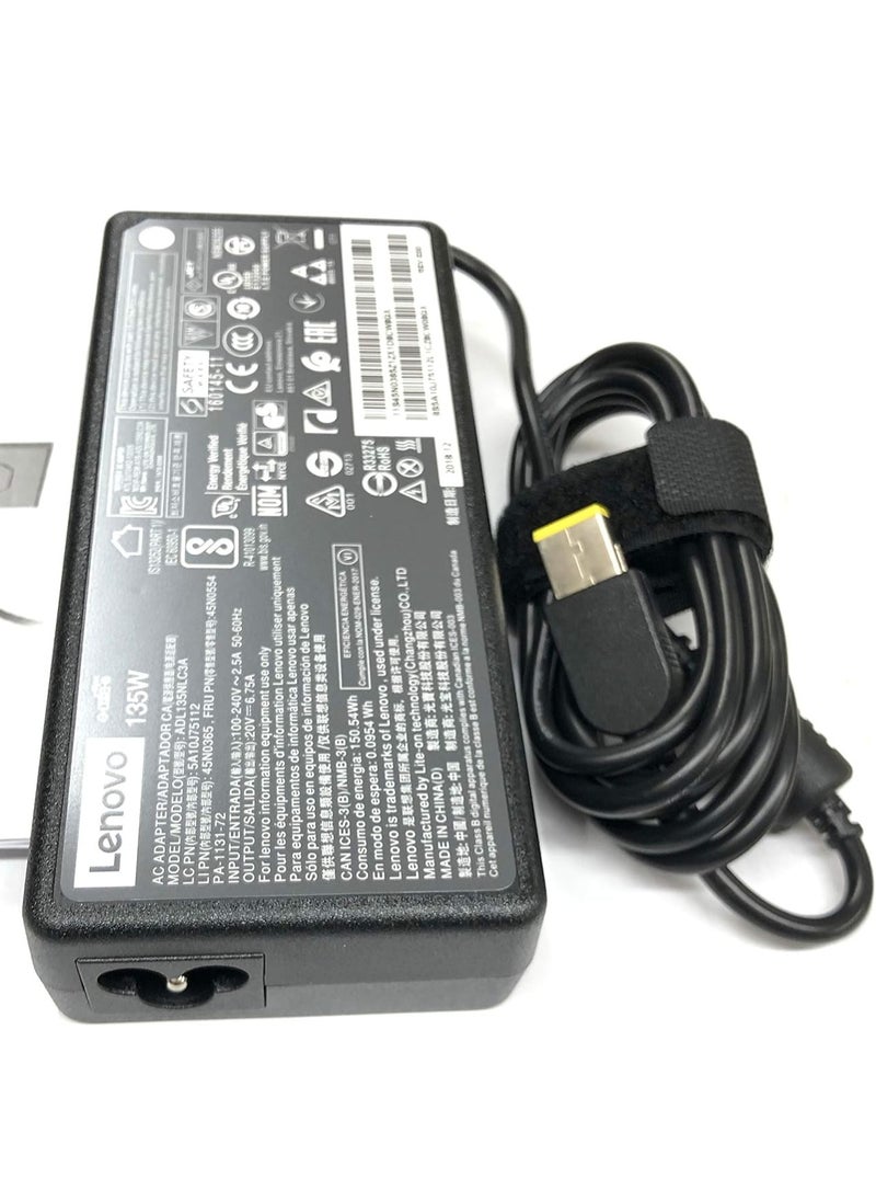 CSF 135W  ThinkPad P1 20MD, Lenovo ThinkPad P1 20ME, Lenovo ThinkPad X1 Extreme 20MG, Compatible P/N: ADL135SDC3A, SA10E75864, 00HM686.  - Image 2