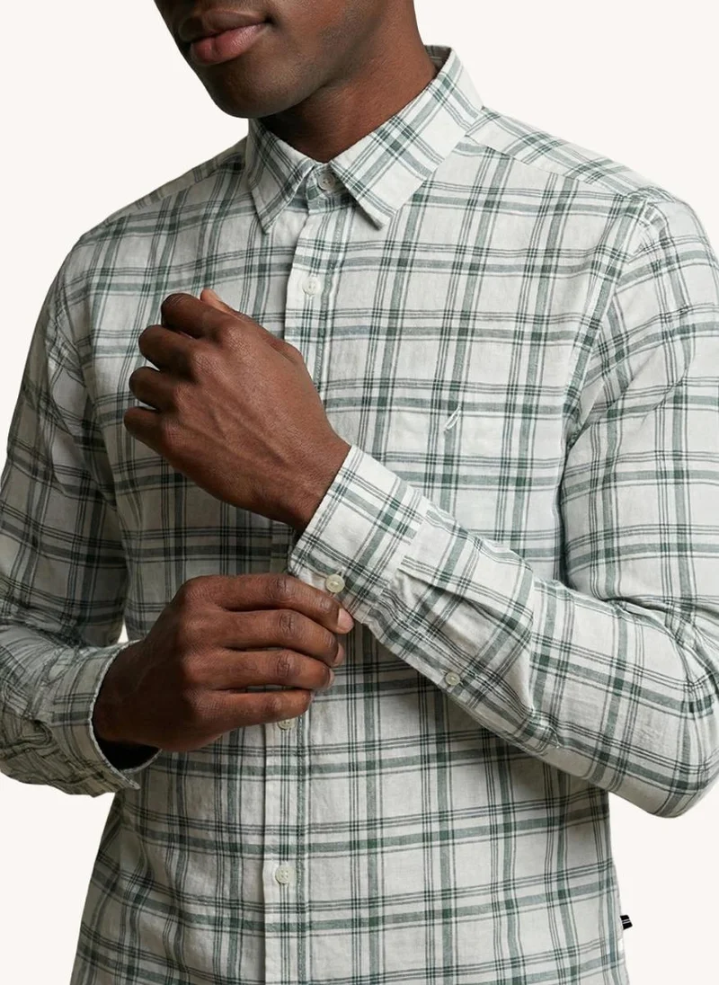 NAUTICA  Men's Dyed Long Sleeve Shirt for Men | Best Price UAE