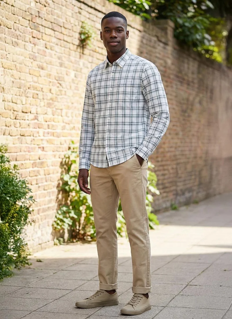 NAUTICA  Men's Dyed Long Sleeve Shirt for Men | Best Price UAE