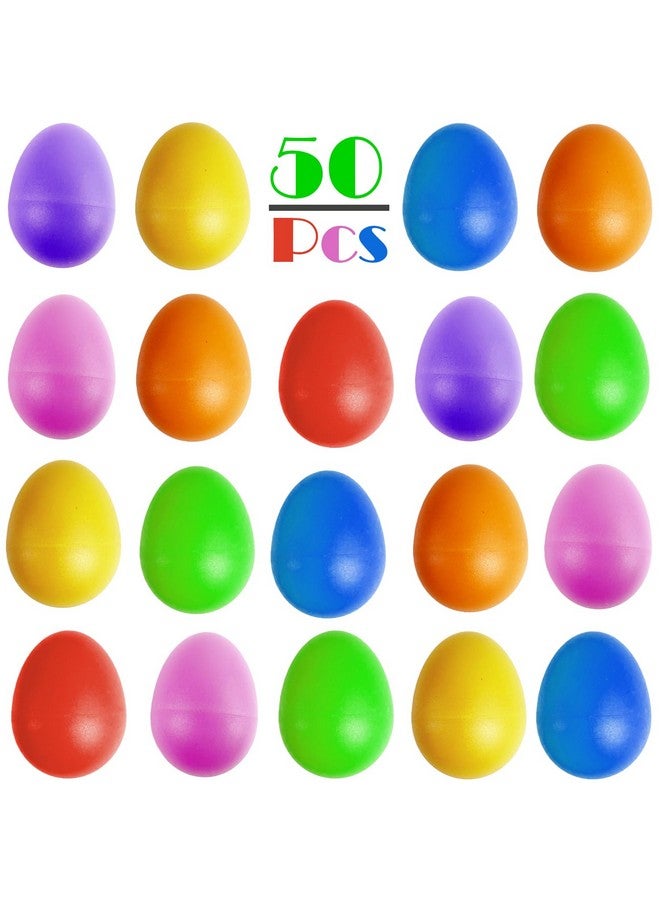 GiftExpress GIFTEXPRESS 50 PCS Easter Egg Shakers for Kids - Colorful Percussion Musical Maracas for Toddlers, Baby Sensory Toys, Easter Basket Fillers, Preschool Rhythm Instruments, Classroom Noise Makers  - Image 4
