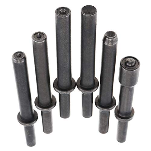 DELE 7 Pcs Air Hammer Rivet Bit Set, Dele 0.401 Shank Smoothing Pneumatic Air Rivet Hammer Tools Kit with Spring - Image 4