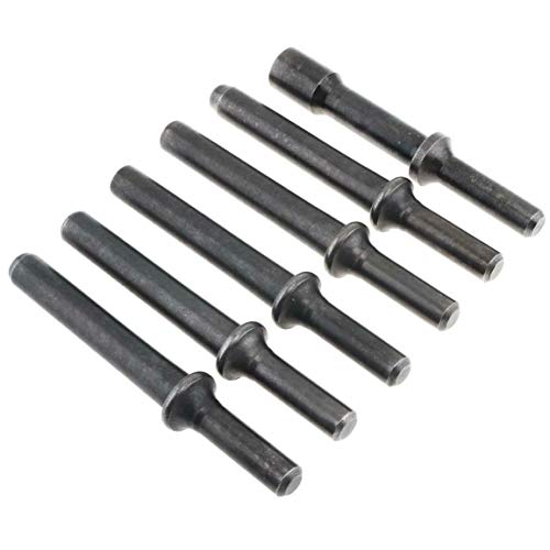 DELE 7 Pcs Air Hammer Rivet Bit Set, Dele 0.401 Shank Smoothing Pneumatic Air Rivet Hammer Tools Kit with Spring - Image 5