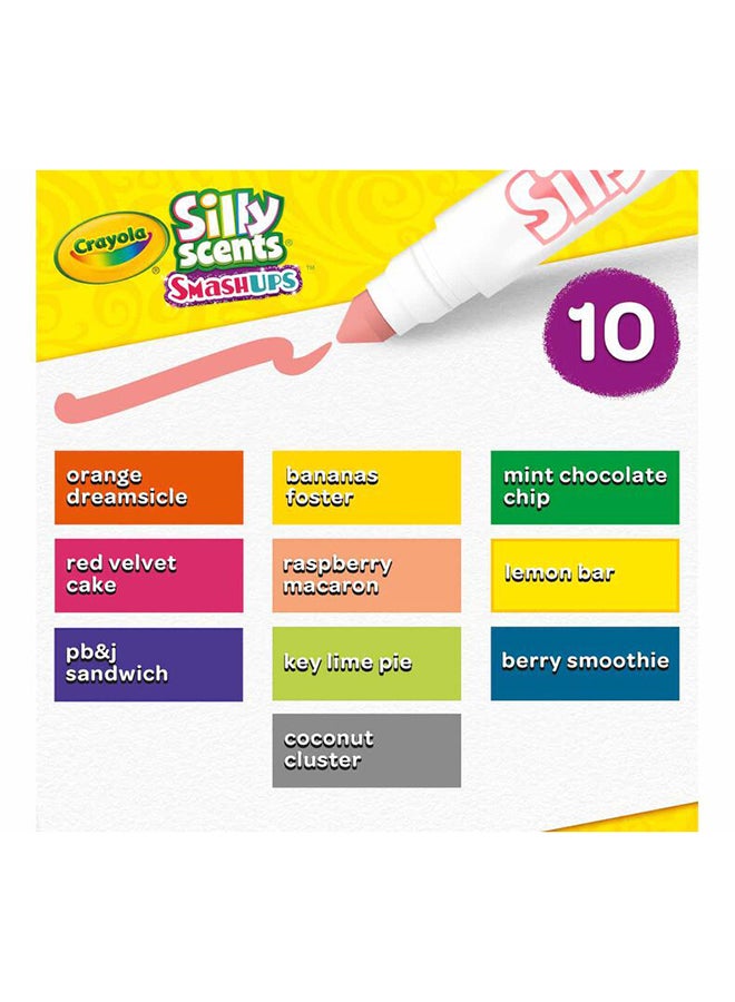 Crayola 10 قطعة من أقلام ماركر سيللي سينتس سماش أبس، أقلام ماركر قابلة للغسل ذات خط عريض - Image 3