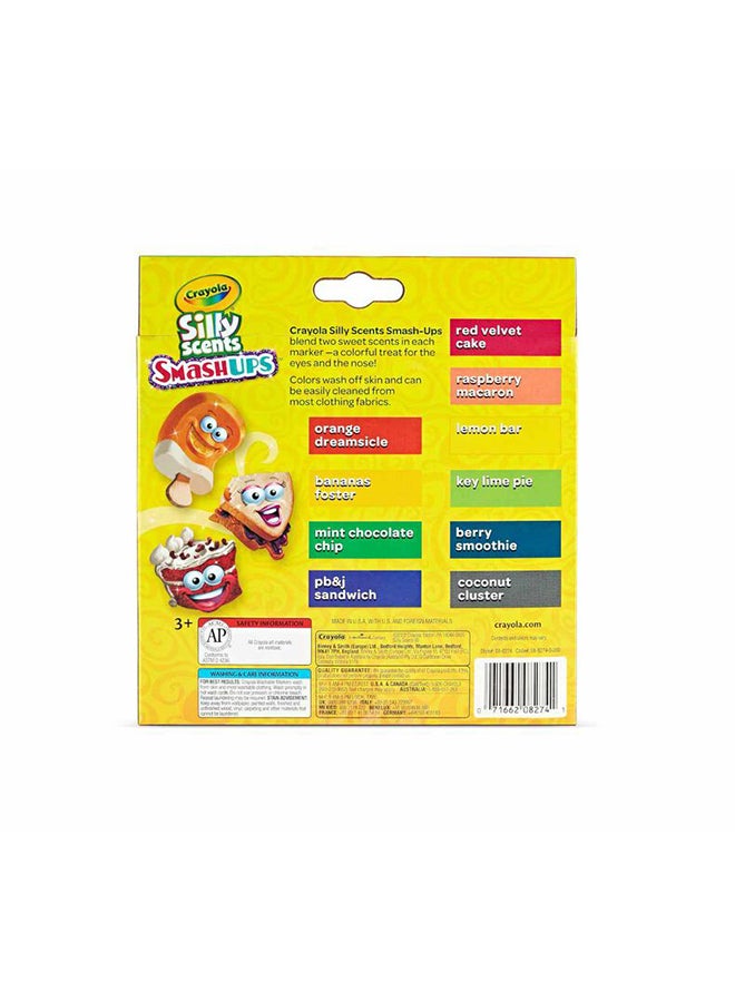 Crayola 10 قطعة من أقلام ماركر سيللي سينتس سماش أبس، أقلام ماركر قابلة للغسل ذات خط عريض - Image 4