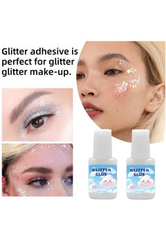 KASTWAVE Glitter Glue for Body, 2PCS Temporary Tattoo Glue, Body Painting Art Glue, Safe & Skin-Friendly, Simple to Apply & Remove, Ideal for Halloween, Party, Costume Events & Makeup  - Image 4