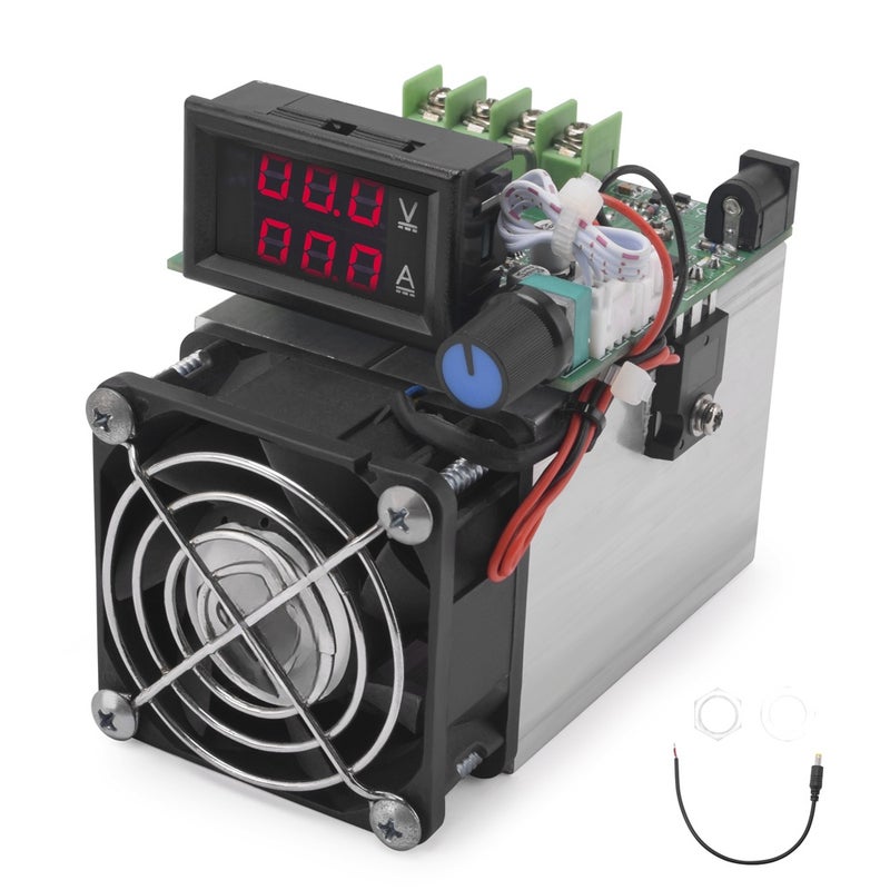 100W Upgraded Electronic Load Meter 1-100V Input Voltage LED Display with Power Lockout Current Display Temperature Protections Fan Delayed Shutdown Auto-correction Functions - Image 1