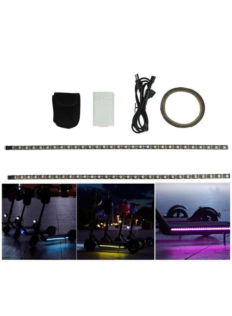 Generic Scooter LED Light Strip Waterproof Chassis Colorful Night Safe Cycling Bar Lamp Skateboard Decorative Night Light For Xiaomi Mijia M365 Electric Scooter Skateboard  - Image 1