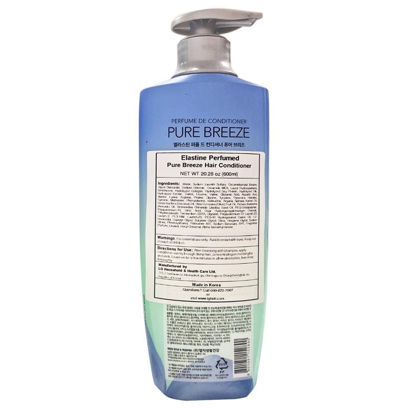 LG [LG] Elastine Perfume Pure Breeze Conditioner (600ml) - Image 2