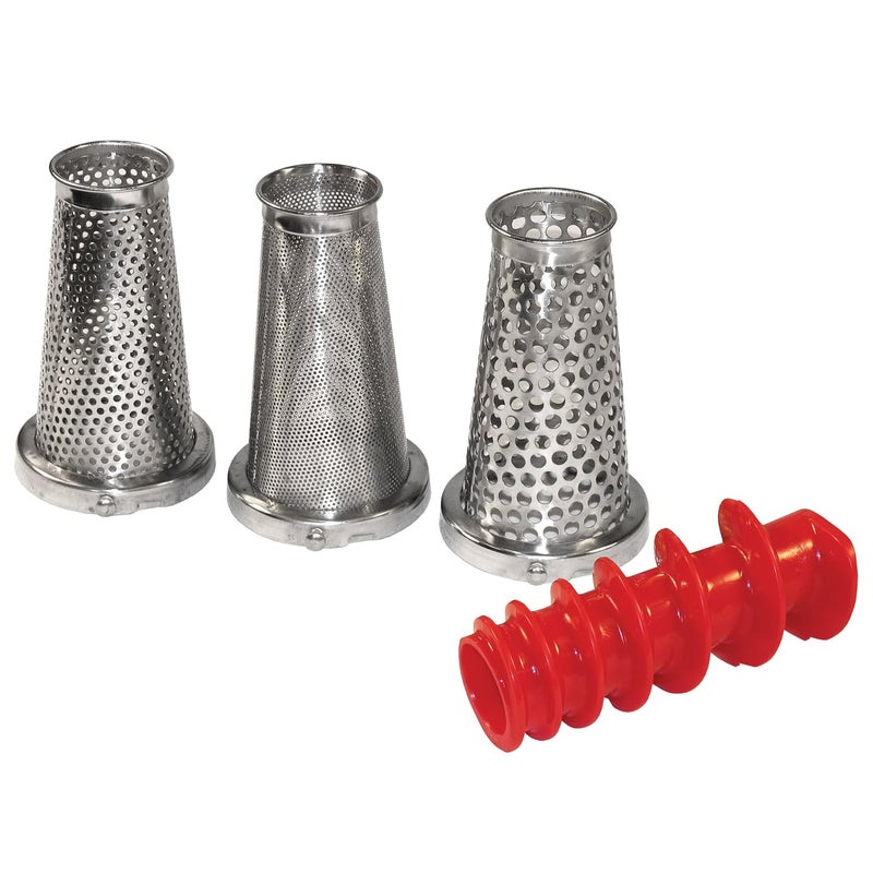Weston 4 Piece Accessory Kit for Tomato Press and Sauce Maker ,Silver - Image 1