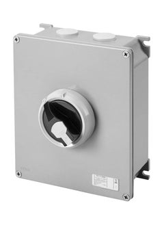GEWiSS RACO GEWISS GW70407NM ROTATORY ISOLATOR - HP- SURFACE-MOUNTING - COMMAND - METAL BOX - 63A 3P+N - LOCKABLE BLACK KNOB - IP66  - Image 1