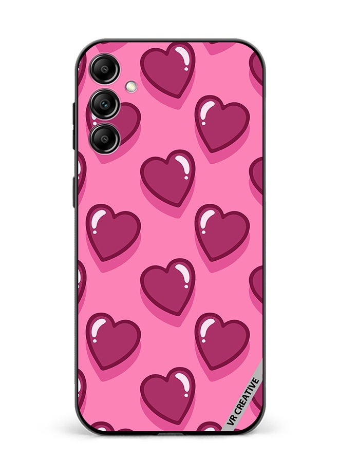 VR CREATIVE Protective Case Cover For Samsung Galaxy M14 Lovely Hearts Design Multicolour - Image 1