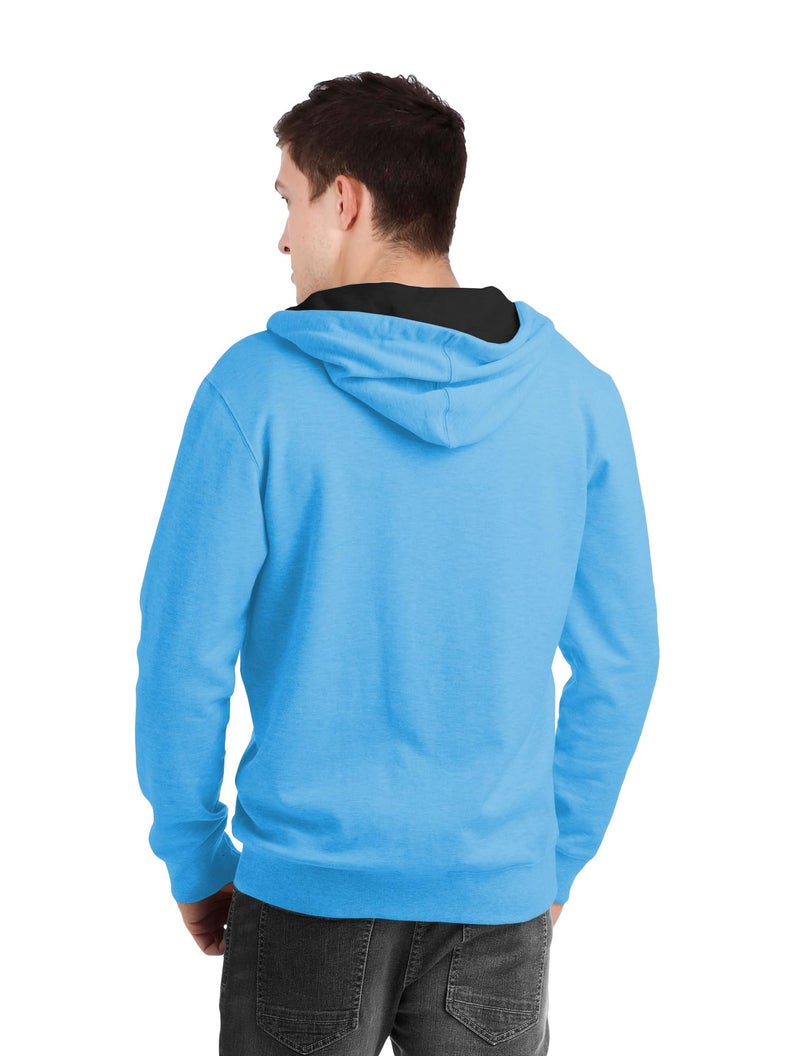 fanideaz Men'S Stylish Cotton Zipper Hoodie_Skyblue_L, Regular Fit - Image 2