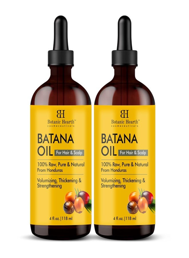Botanic Hearth Weightless Dr Sebi Batana Oil For Hair And Scalp (Glass Bottle 4 Fl Oz, Set Of 2) | 100% Unrefined Oils From Honduras, Lightweight Hair Oil For Strengthening & Volumizing - Hair Tonic - Image 3