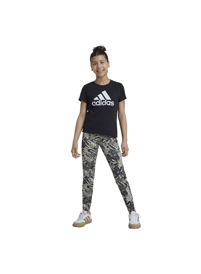 Adidas G Dy Lk Leg Green Training Tights 5-6Y - Image 3