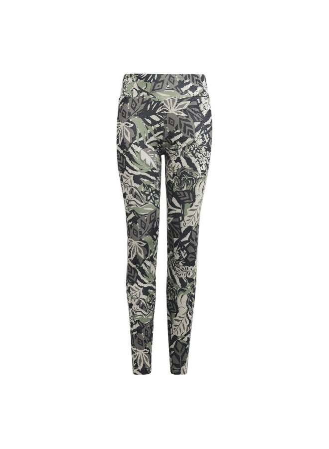 Adidas G Dy Lk Leg Green Training Tights 5-6Y - Image 1