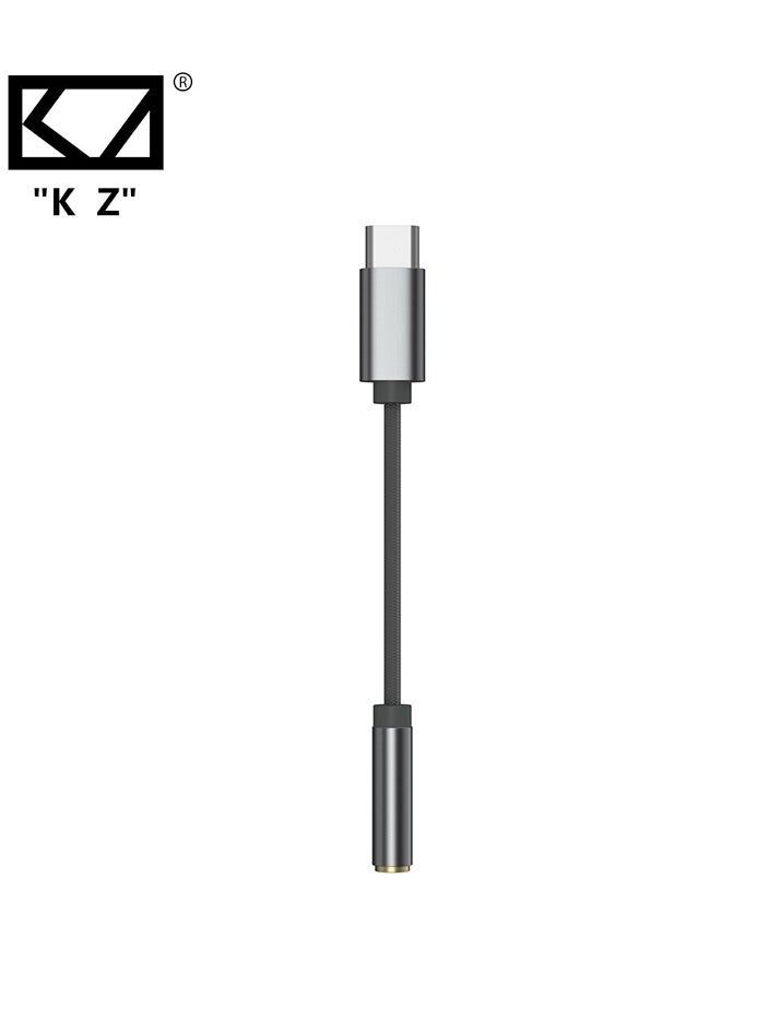 KZ AM01 USB-C to 3.5mm DAC Headphone Amplifier Adapter — Universal USB-C Hi-Res Audio Decoder with Dual Independent DAC & Amplifier Chips, Supports High-Impedance Headphones up to 600Ω — Compatible with USB-C Devices (Android, iPhone 15+/iPad, Laptops & Tablets) - Image 1