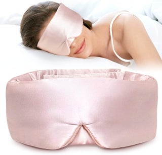 LitBear Silk Sleep Mask for Side Sleeper, Eye Mask Sleeping for Women Men 100% 22 Momme Pure Mulberry Silk, Face-Hugging Padded Silk Eye Cover for Sleeping with Adjustable Band (Pink) - pzsku/Z2FD8C771E437E3680717Z/45/_/1744284472/293f9831-c6a2-44f1-8d06-483a94316cdc