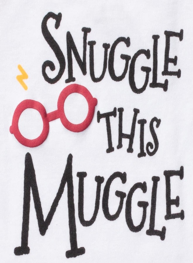 Harry Potter Newborn Baby Boys 3 Piece Outfit Set: Cuddly Bodysuit Pants Hat White/multicolor 3-6 Months - Image 5