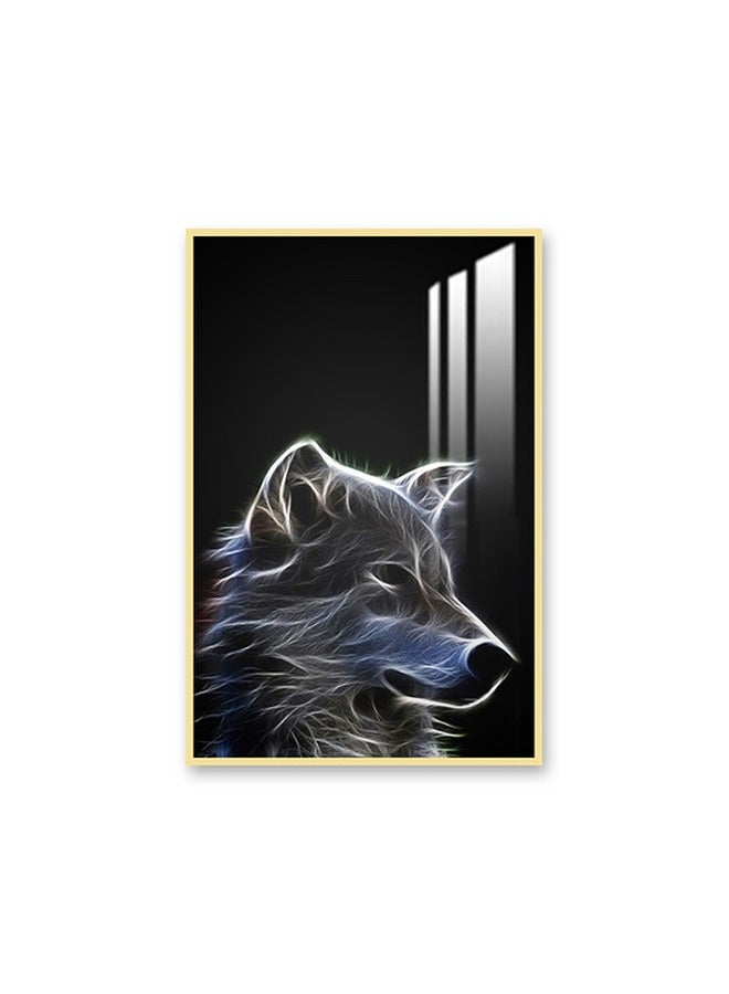 Marktna Decorative Wall Art Painting 120X80Cm With Animals Design Silver Frame And A Transparent Acrylic Layer 0.5Kg - Image 2