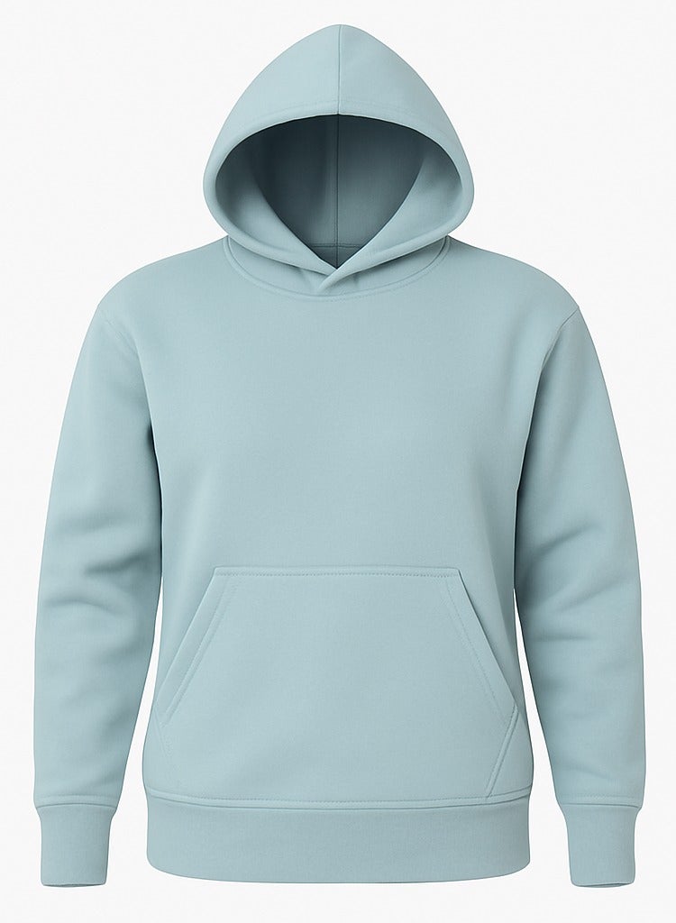 Soft Steps Light Blue Basic Hoodie For Women Size XL  - Image 1