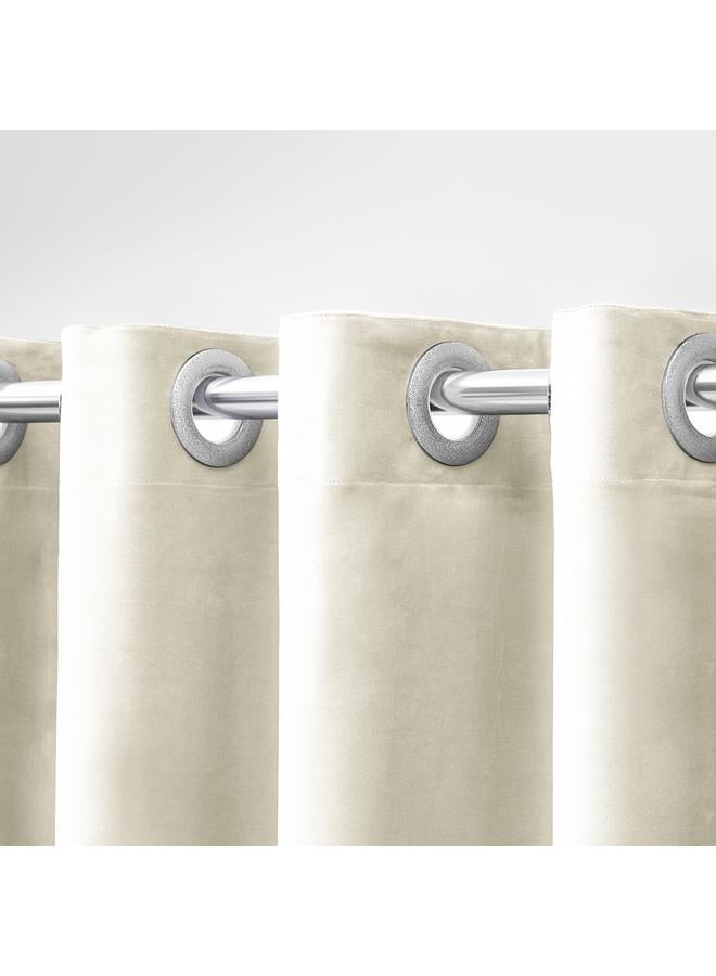 Bluejw Factory Direct Supply Roman Buckle Waterproof Mildew-proof Partition Curtain Toilet Velvet Thickened European-style Light Luxury Large Buckle Shower Curtain - Image 5