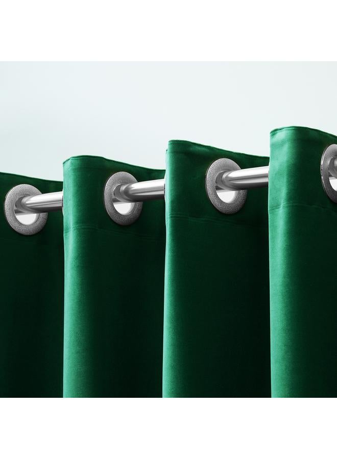 Bluejw Factory Direct Supply Roman Buckle Waterproof Mildew-proof Partition Curtain Toilet Velvet Thickened European-style Light Luxury Large Buckle Shower Curtain - Image 2