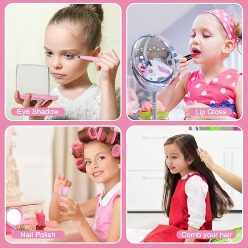 Next Store Makeup Kit for Girls, Includes Mermaid Makeup Bag, Real Makeup, Non-Toxic and Washable for Little Girls Age 4-6-8-10-12. - Image 5