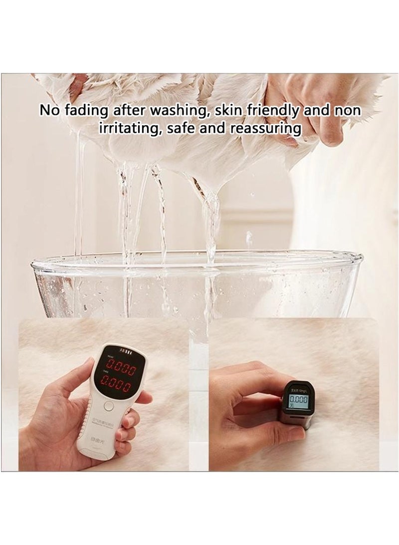 TAPIT 190x300cm Faux Rabbit Fur Area Rug for Home, Bedroom Bedside Anti-Skid Plush Carpet, Living Room Bay Window Balcony Blanket Mat, Soft Bubble Fleece Home Decor Floor Carpet - Image 5